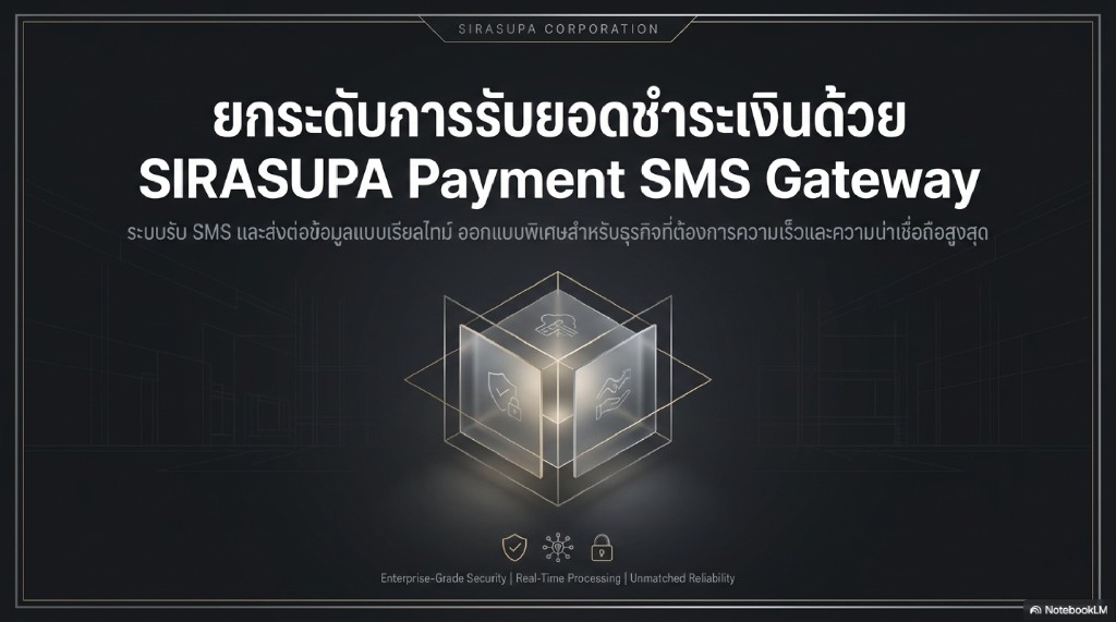 SIRASUPA Payment SMS Gateway — ระบบรับ SMS และส่งต่อข้อมูลแบบเรียลไทม์